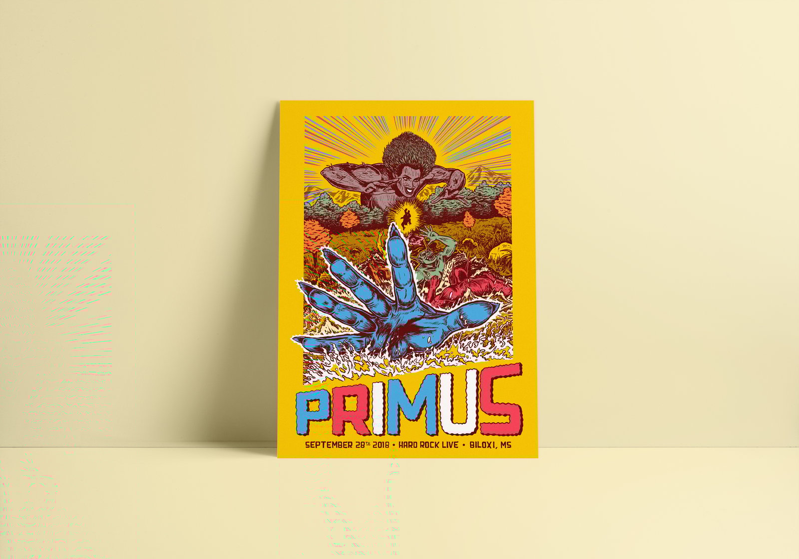PRIMUS-poster for 9/28/18-Biloxi, MS | Joe Tallman - Online Store